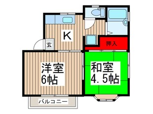 ジュネス２番館の物件間取画像